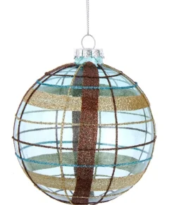 Boule de verre bleue 100mm