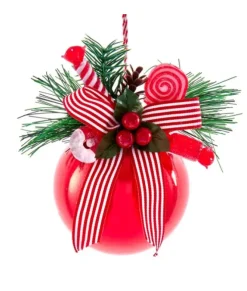 Boule de verre rouge/bonbon