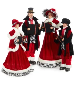 Canteurs de Noël style victorien, 18 pouces