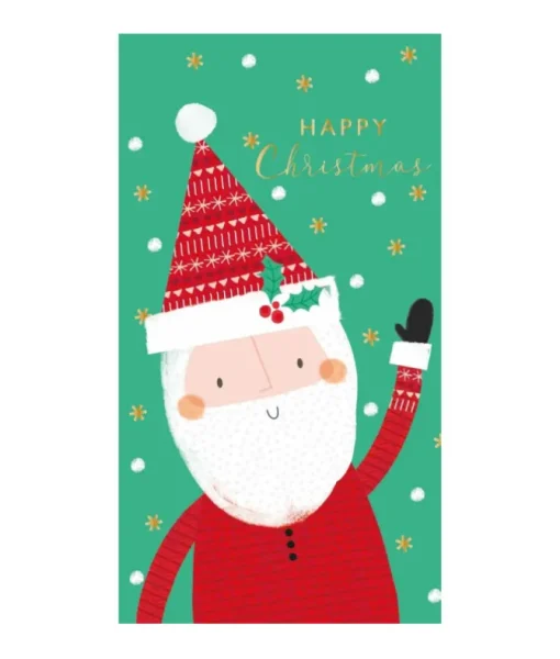 Carte de Noël unique, portefeuille cadeau, envoyer des cadeaux en argent, des billets ou des bons