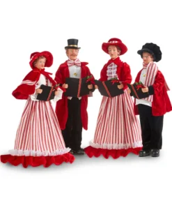 Chanteurs de Noël style bonbon, 18 pouces