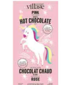 1 chocolat chaud blanc et rose