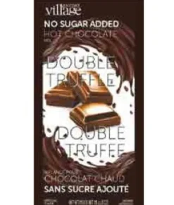 1 chocolat chaud double truffe sans sucre ajouté