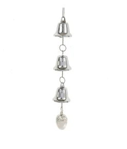 Cloche métallique argentée