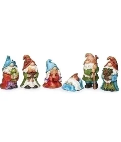 Crèche de table, figurines de gnomes