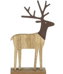 Décor de table, cerf de style rustique