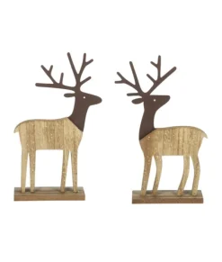 Décor de table, cerf de style rustique