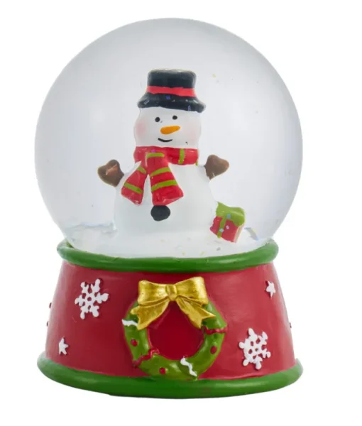 Décor de table, Joyful Traditions Globe d’eau, Bonhomme de neige avec des cadeaux