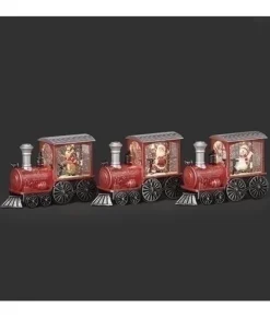Décor de table, lanterne d’eau, locomotive de Noël avec renne.
