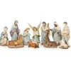 Décor de table, scène de la Nativité.