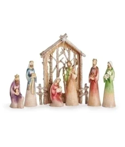 Décor de table, scène de la Nativité