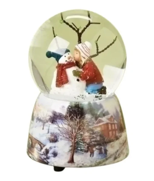 Enfant et bonhomme de neige, 80mm