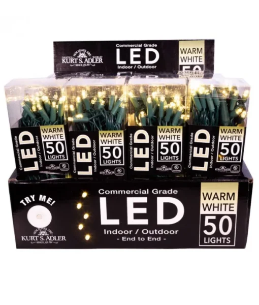 Ensemble de 50 lumières blanc chaud