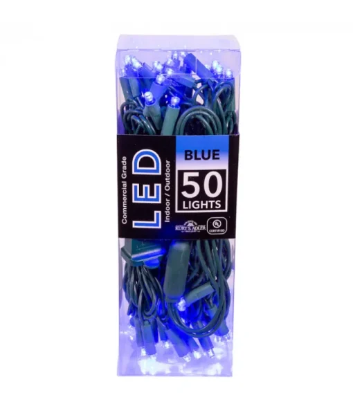 Ensemble de 50 lumières bleues DEL