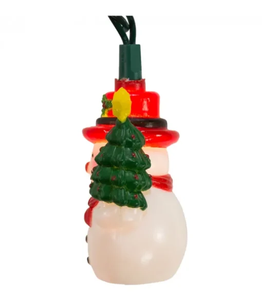 Ensemble de 10 lumières de bonhomme de neige