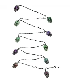 Ensemble de 10 lumières DEL de crânes changeant de couleur