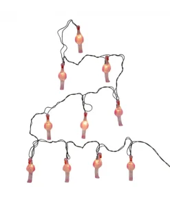Ensemble de 10 lumières flamants roses
