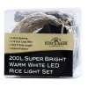 Ensemble de 200 mini lumières blanc chaud