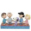 La bande de Peanuts en pyjama de Noël