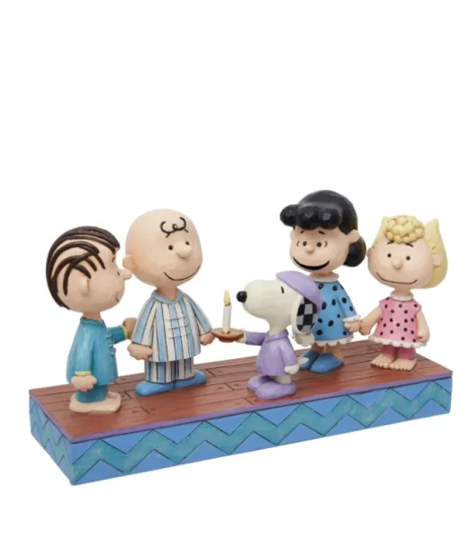 La bande de Peanuts en pyjama de Noël
