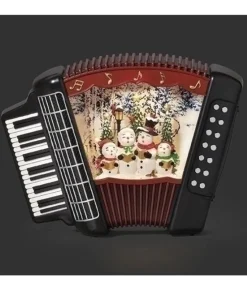 Lanterne musicale illuminée à eau en forme d'accordéon
