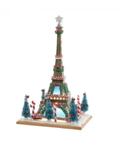 Maison en Pain d'épices, Tour Eiffel 10" DEL