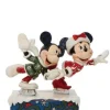 Minnie et Mickey font du patin à glace