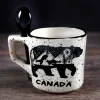 Mug souvenir, motif de loups sur ours