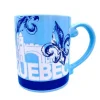 Mug souvenir, motif fleur de lys et remparts.