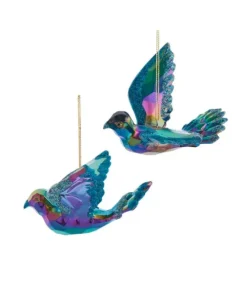 Ornement acrylique, colombe bleue