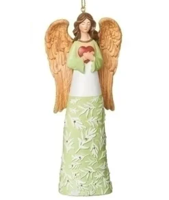 Ornement, ange de sérénité avec coeur
