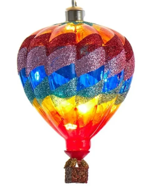 Ornement avec DEL, Montgolfière