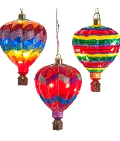 Ornement avec DEL, Montgolfière