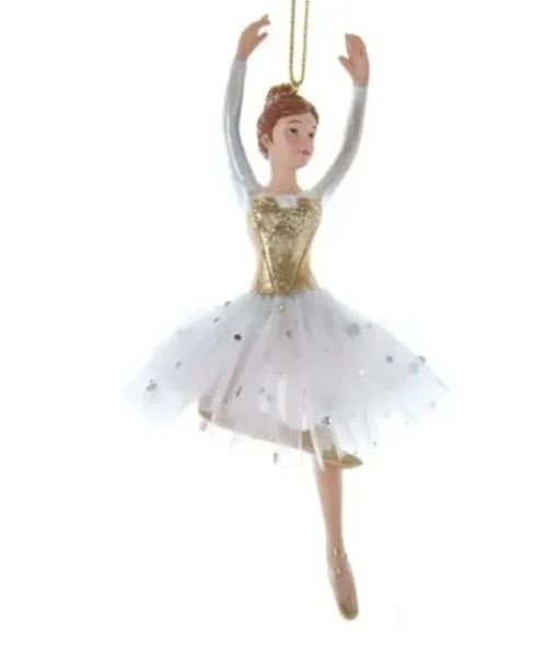 Ornement, ballerine aux cheveux bruns