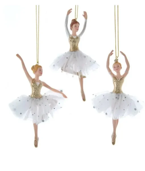 Ornement, ballerine aux cheveux bruns