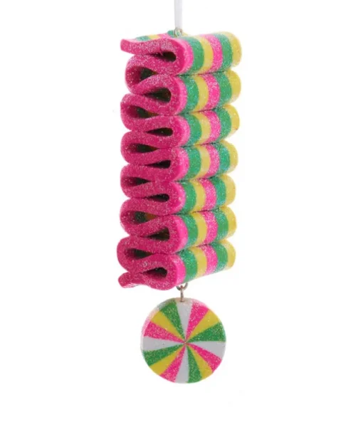 Ornement, bonbon ondulé au néon