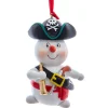 Ornement, bonhomme de neige pirate