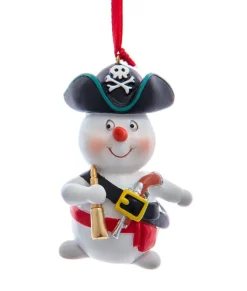 Ornement, bonhomme de neige pirate