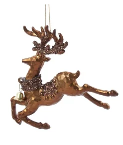 Ornement, cerf sautant, design rustique