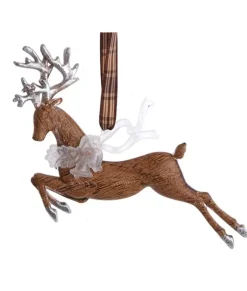 Ornement, cerf sautant, design rustique
