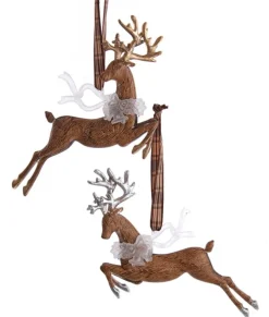 Ornement, cerf sautant, design rustique