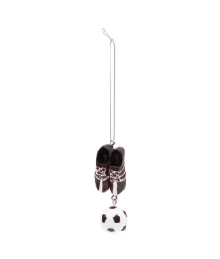 Ornement, chaussures de football et ballon