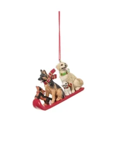 Ornement Chiens sur traineau