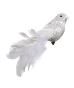 Ornement clip-on, Oiseau blanc