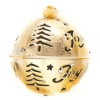 Ornement, cloche dorée, avec motif "Joy"