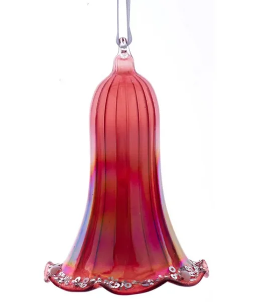 Ornement, Cloche en verre rose