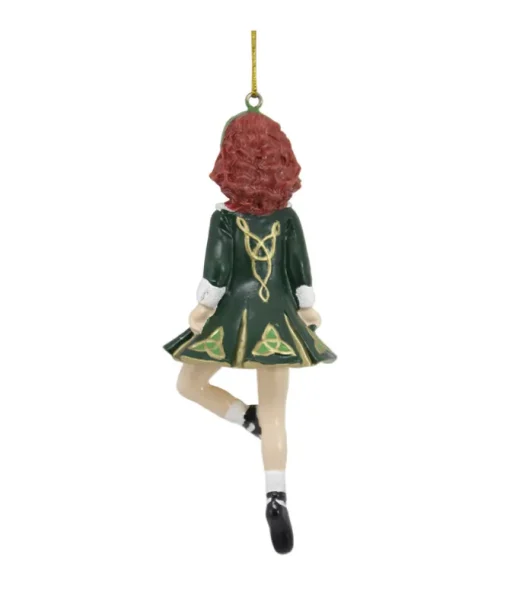 Ornement d'arbre, danseuse traditionnelle irlandaise, fille en costume traditionnel