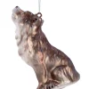 Ornement de verre, Loup gris, Assis