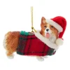 Ornement de Welsh Corgi avec manteau