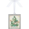 Ornement de zinc, "O Christmas Tree"